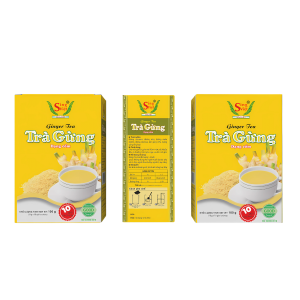 Trà Gừng Dạng Cốm - Hộp Vàng 100g