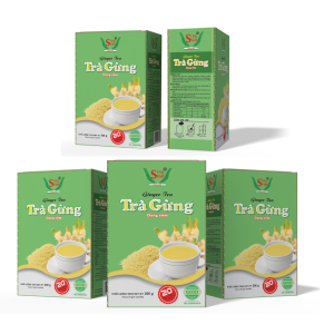 Trà Gừng Dạng Cốm - Hộp Xanh 200g